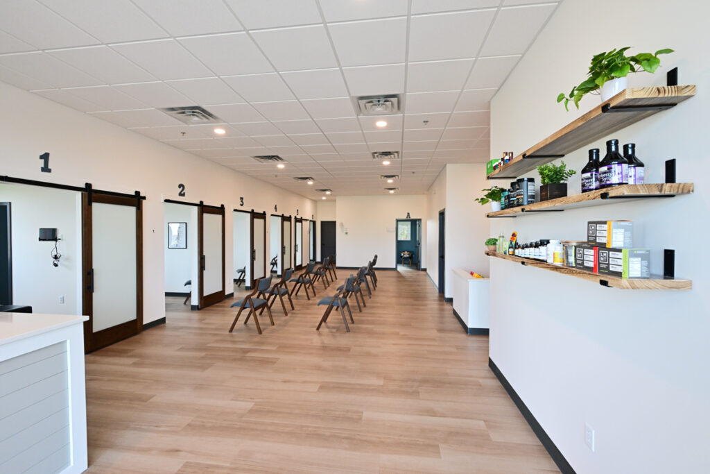 The entrance of the Summit Chiropractic and Wellness Center interior.