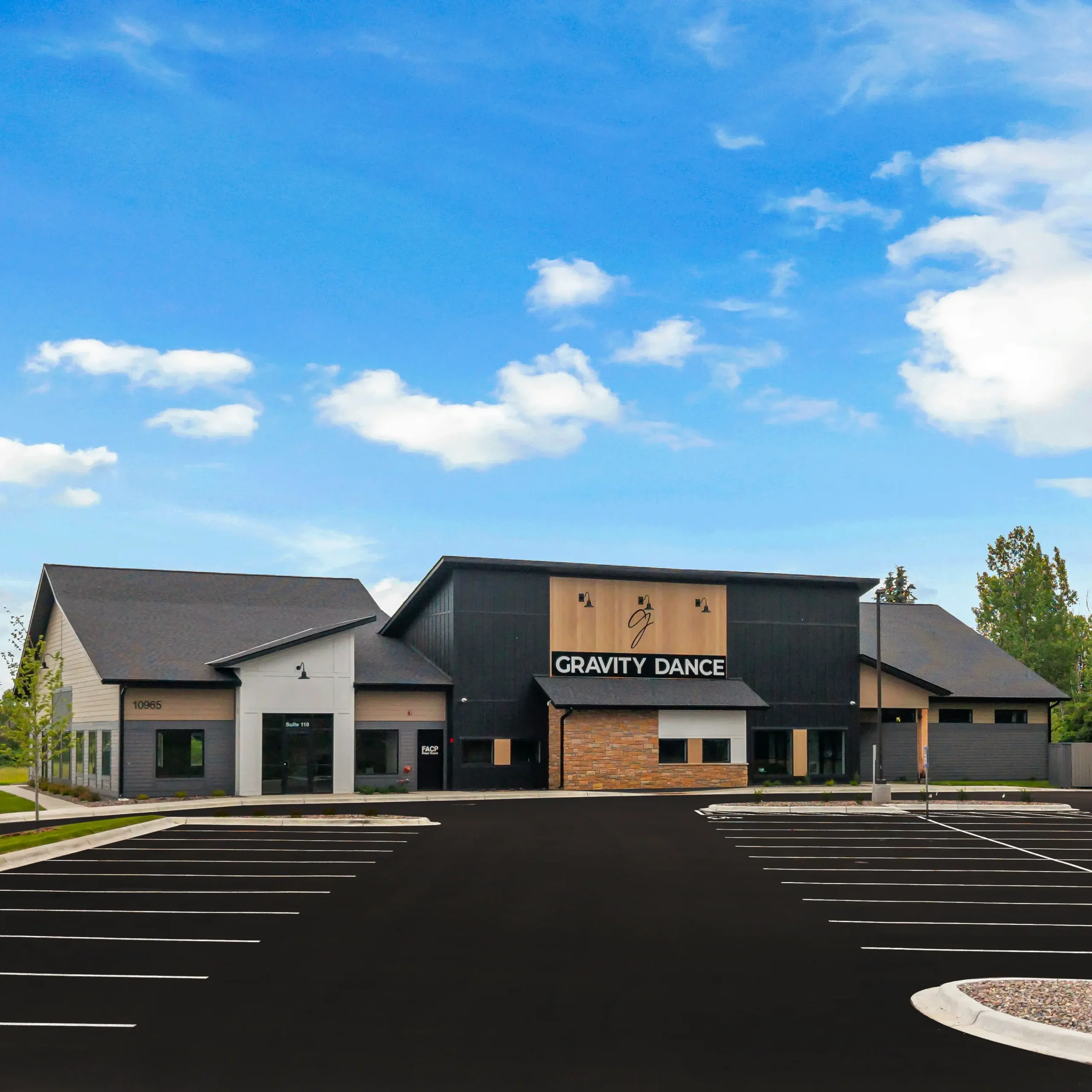 A rendering of a dance school.