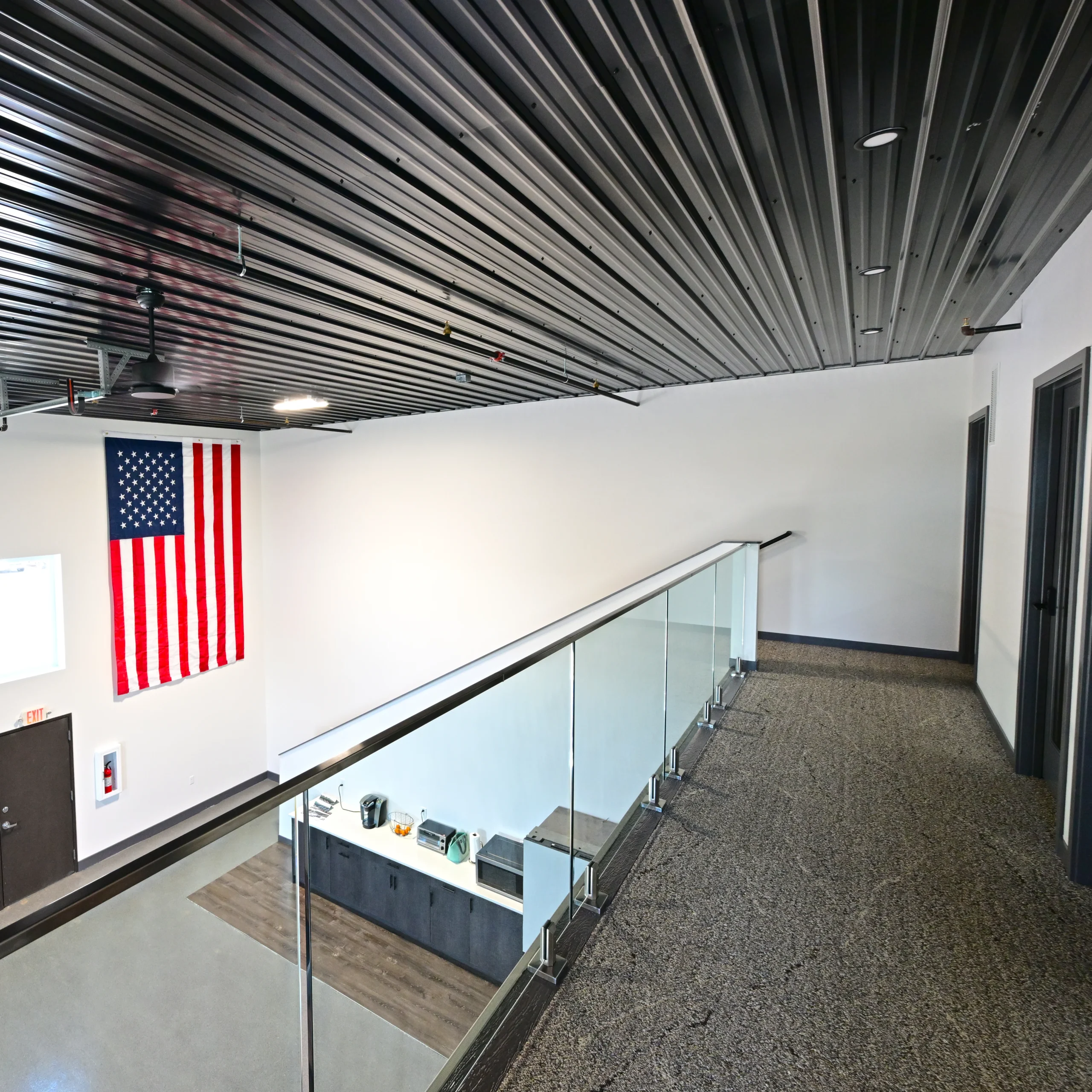 Axys Construction office mezzanine.