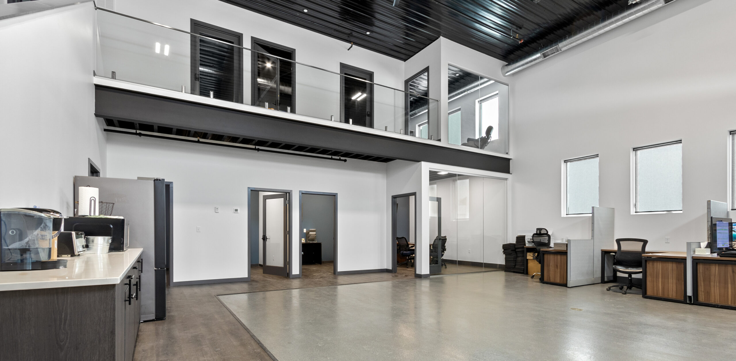 The interior of Axys Construction's office space.